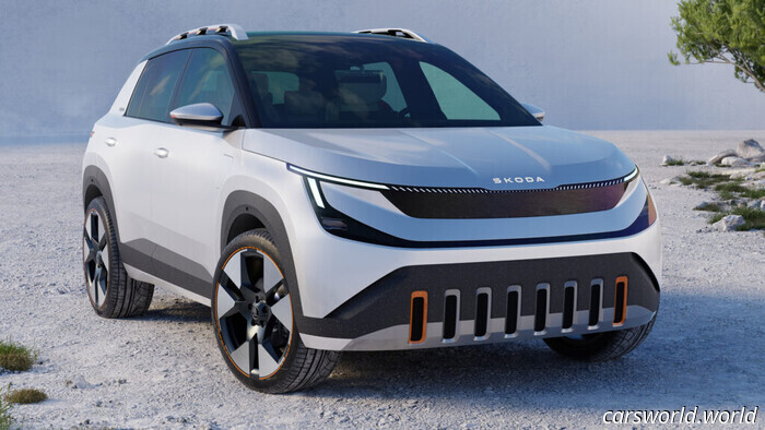Самый маленький электрический кроссовер Skoda предлагается по цене бензиновых автомобилей — и это важно | Carscoops